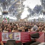 وداع با ۵ شهید خراسانی حمله آمریکایی-صهیونی در حرم مطهر رضوی+ فیلم