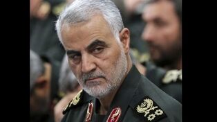 فرزندان سردار سلیمانی در مراسم چهلم رهبر شهید