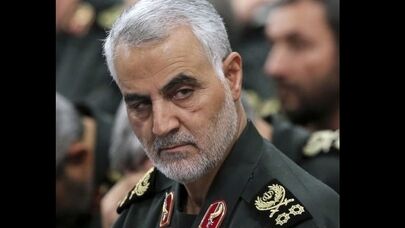فرزندان سردار سلیمانی در مراسم چهلم رهبر شهید