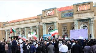 تجمع کادر سلامت مشهد در بیمارستان امام رضا (ع) | دشمنان ما حد و مرز و خط قرمزی ندارند (۱۷ فروردین ۱۴۰۵)