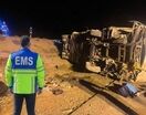واژگونی اتوبوس در جاده نیشابور - مشهد با ۲۸ مصدوم