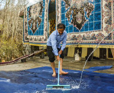 جولان قالیشویی های غیرمجاز در مشهد