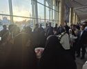 مراسم استقبال از بانوی وزنه بردار مشهدی در فرودگاه برگزار شد