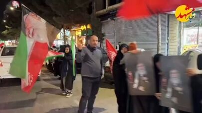 تشکیل زنجیره انسانی در تجمعات شبانه مشهد